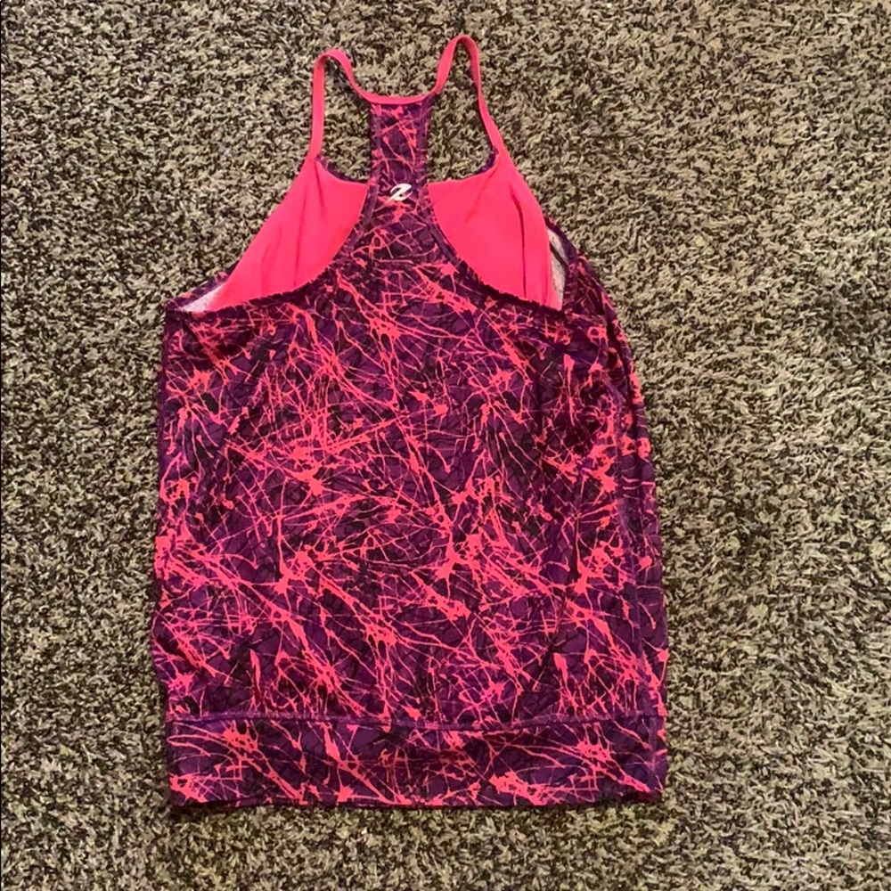 pink and purple splatter tank top for girls